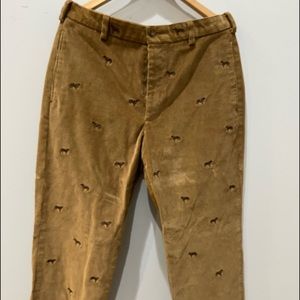 Vintage Brooks Brothers Corduroy Golden Retriever Pants